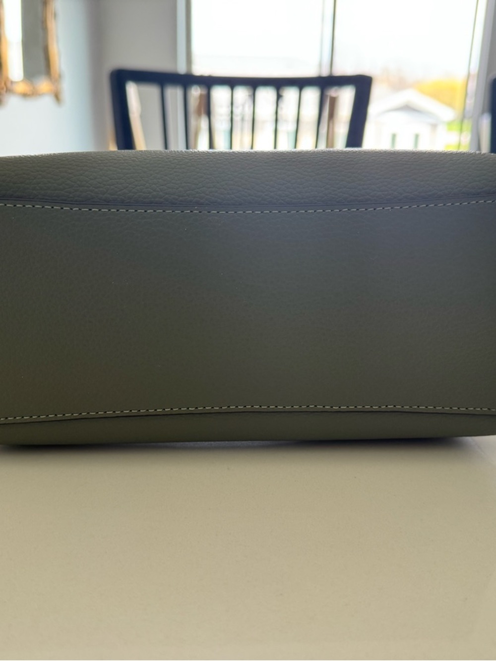 Coach Olive Green Pebbled Leather Tote - Picture 5 of 5